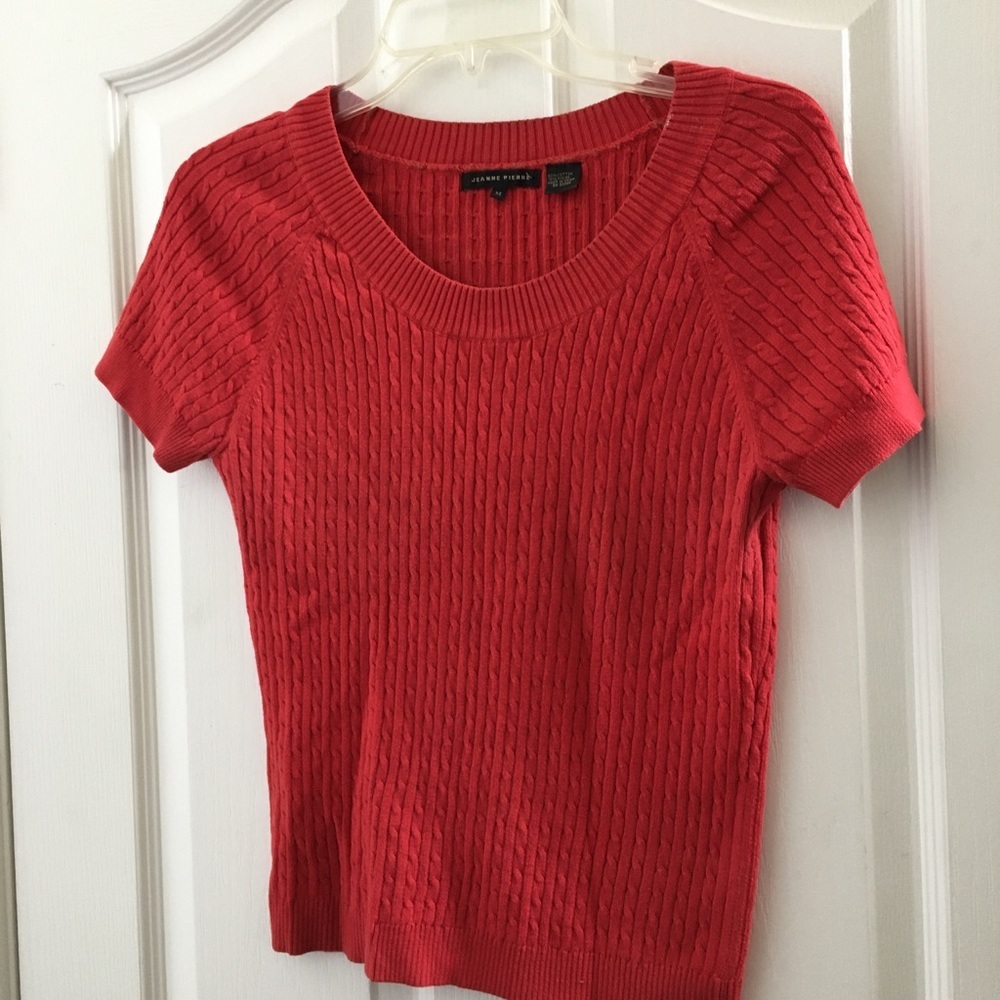 FINAL MARKDOWN Ladies Jeanne Pierre short sleeved top medium
